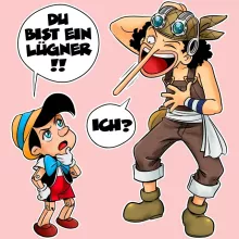 Lysop Baby Strampler (Mädchen) – Parodie auf One Piece