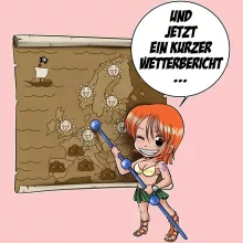 Nami Baby Strampler (Mädchen) – Parodie auf One Piece
