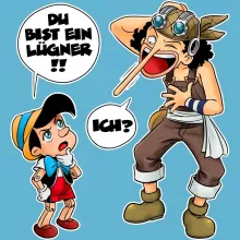 Lysop Baby Strampler – Parodie auf One Piece