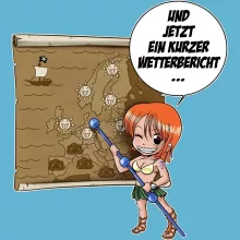 Nami Baby Strampler – Parodie auf One Piece