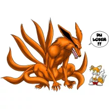 Tails Kinder Kappe “Tails und Kyubi” – Parodie auf Naruto