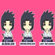Sasuke Uchiwa Mädchen Kinder Tank top – Parodie auf Naruto