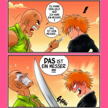 Ichigo Kurosaki Mädchen Kinder Tank top “Ichigo Kurosaki und Crocodile Dundee” – Parodie auf Bleach