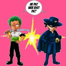 Lorenor Zorro Mädchen Kinder Tank top – Parodie auf One Piece