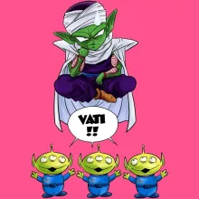 Piccolo Mädchen Kinder Tank top “Piccolo und die Aliens” – Parodie auf Toy Story