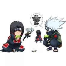 Kakashi Hatake Tasse “Kakashi Hatake und Itachi Uchiwa” – Parodie auf Naruto