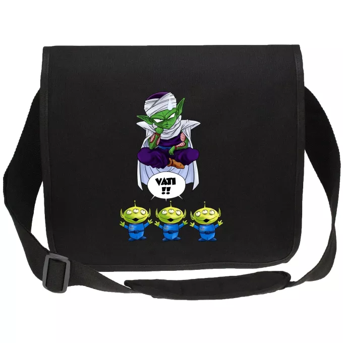 Canvas Messengertaschen Parodie auf Toy Story Piccolo und die Aliens