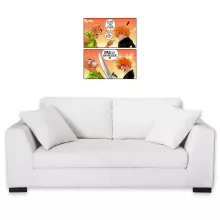 Wandsticker Manga-Parodien