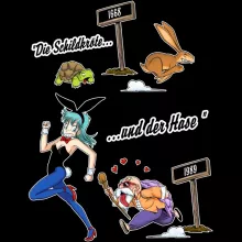 Bulma Kapuzenpullover “Bulma und Muten Roshi” – Parodie auf Dragon Ball