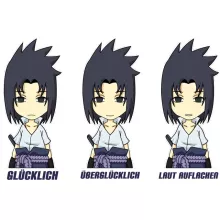 Sasuke Uchiwa Mädchen Kinder T-Shirt – Parodie auf Naruto
