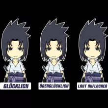Sasuke Uchiwa T-Shirt – Parodie auf Naruto