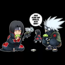 Kakashi Hatake T-Shirt “Kakashi Hatake und Itachi Uchiwa” – Parodie auf Naruto