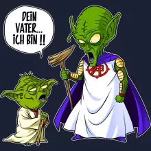 Yoda Kapuzenpullover “Yoda von Star Wars und Gott von DBZ” – Parodie auf Star Wars