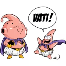 Majin Boo Tasse “Majin Boo und Patrick Star” – Parodie auf Dragon Ball Z