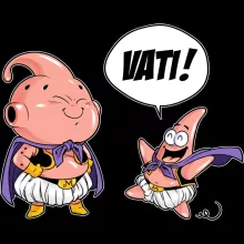 Majin Boo Kinder Pullover “Majin Boo und Patrick Star” – Parodie auf Dragon Ball Z