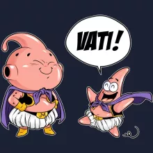 Majin Boo Kapuzenpullover “Majin Boo und Patrick Star” – Parodie auf Dragon Ball Z