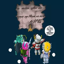 Seiya Mütze “Seiya, Shun, Shiryu, Hyoga und Aioros” – Parodie auf Saint Seiya