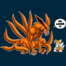 Tails Mütze “Tails und Kyubi” – Parodie auf Naruto