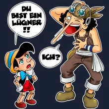 Lysop Kapuzenpullover – Parodie auf One Piece