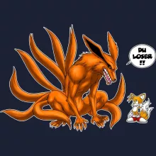 Tails Kapuzenpullover “Tails und Kyubi” – Parodie auf Naruto
