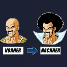 Nappa Kapuzenpullover “Nappa und Mr Satan” – Parodie auf Dragon Ball Z