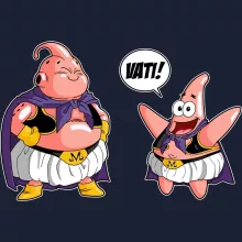 Majin Boo Kapuzenpullover “Majin Boo und Patrick Star” – Parodie auf Dragon Ball Z
