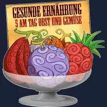 Teufelsfrucht Kapuzenpullover “Gum-Gum-Frucht” – Parodie auf One Piece