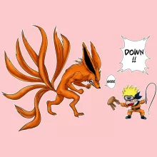 Baby Bodysuit (Baby Girls) “Naruto and Kyubi” – Naruto parody