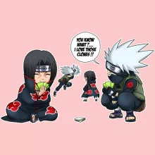 Itachi Baby Bodysuit (Baby Girls) “Itachi and Kakashi” – Naruto parody