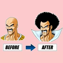 Mister Satan Baby Bodysuit (Baby Girls) “Mister Satan and Nappa” – Dragon Ball Z parody
