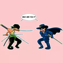 Roronoa Zoro Baby Bodysuit (Baby Girls) “Roronoa Zoro Vs Zorro” – One Piece parody