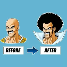 Mister Satan Baby Bodysuit “Mister Satan and Nappa” – Dragon Ball Z parody