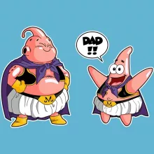Majin Buu Baby Bodysuit “Majin Buu and Patrick Star” – Dragon Ball Z parody