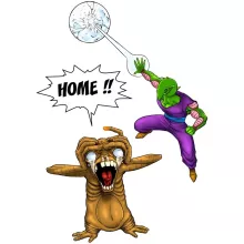 Piccoloand ET Baby Bodysuit “Piccoloand ET the Extra-Terrestrial” – Dragon Ball Z parody