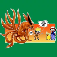 Pikachu Kid Cap “Pikachu, Ash and Kyubi” – Pokémon parody