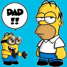 Cappello Kevin Minion “Kevin Minion e Homer Simpson” – Parodia dei Minions