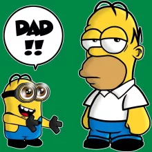 Kevin Minion Kid Cap “Kevin Minion and Homer Simpson” – Minions parody