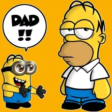 Kevin Minion Cap “Kevin Minion and Homer Simpson” – Minions parody