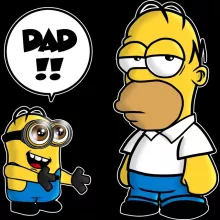 Kevin Minion Phone Case “Kevin Minion and Homer Simpson” – Minions parody
