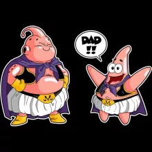 Majin Buu Women's Tank Top “Majin Buu and Patrick Star” – Dragon Ball Z parody