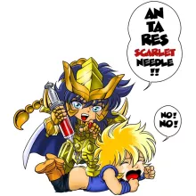 Scorpio Milo Tasse “Gold Saint Scorpio Milo (englische Fassung)” – Parodie auf Saint Seiya