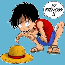 Luffy Baby Bodysuit “Luffy and Gollum - My Precious” – One Piece parody