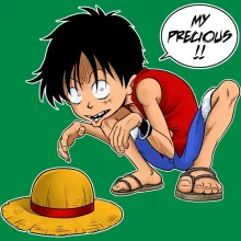 Luffy Kid Cap “Luffy and Gollum - My Precious” – One Piece parody