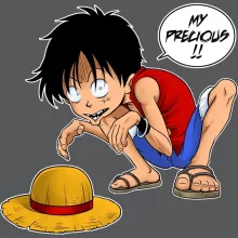 Luffy Cap “Luffy and Gollum - My Precious” – One Piece parody