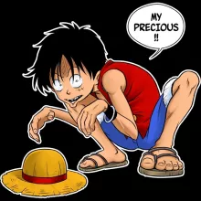 Luffy Phone Case “Luffy and Gollum - My Precious” – One Piece parody