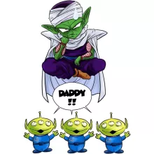 Maglietta per bambine e ragazze Piccolo “Piccolo e Toy Story” – Parodia dei Dragon Ball Z