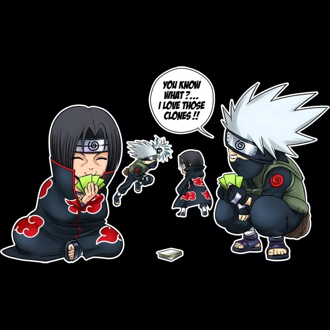 Samsung Galaxy A52 Phone Case Parody of Naruto Itachi and Kakashi