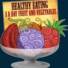 Devil Fruits Beanie “Gum-Gum Fruit” – One Piece parody
