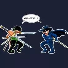 Roronoa Zoro Hoodie “Roronoa Zoro Vs Zorro” – One Piece parody