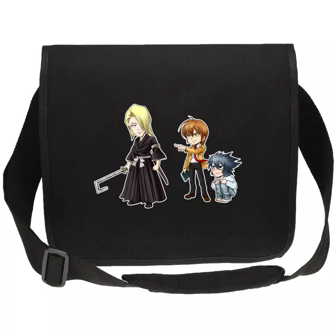 Canvas Messenger Väskor Parodi Bleach L, Lignt Yagami och Kira